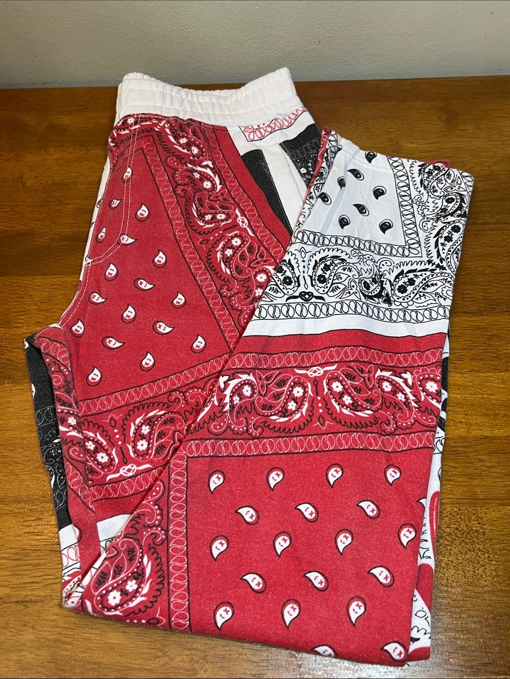 ONE NATION Kids Red Bandana Print Jogger Pants SIZE XL 18-20